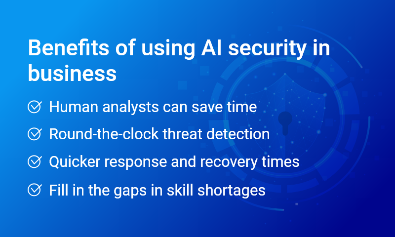 Benefits of using AI security in business
