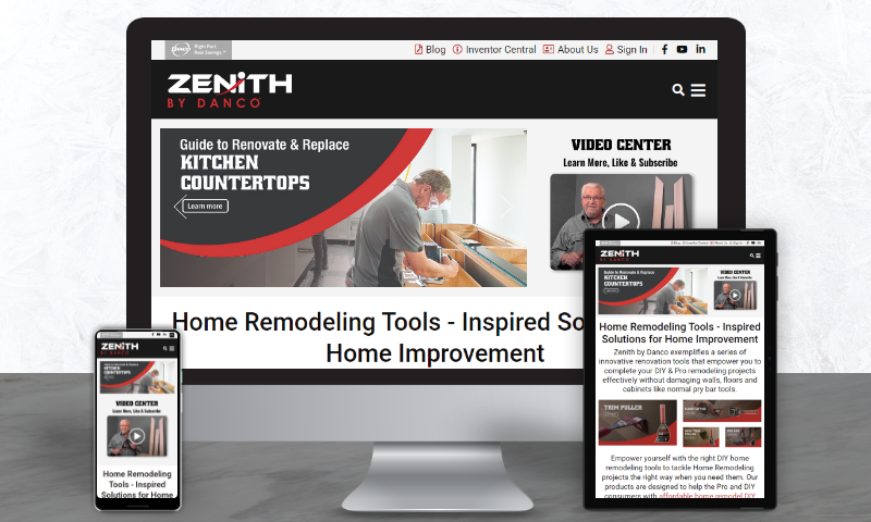 Zenith by Danco: Redesigning a user-friendly, responsive website