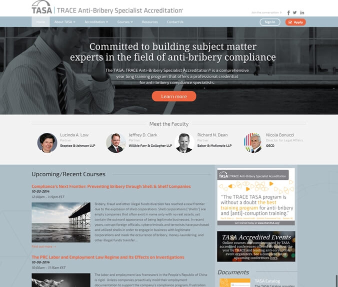 TASA Launches Custom Designed, SEO Driven & Responsive Website