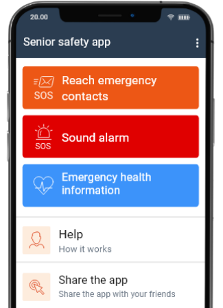 Senior safety app