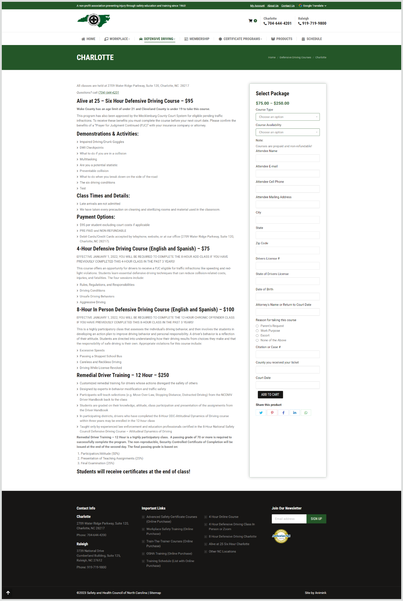 The Safety and Health Council of North Carolina