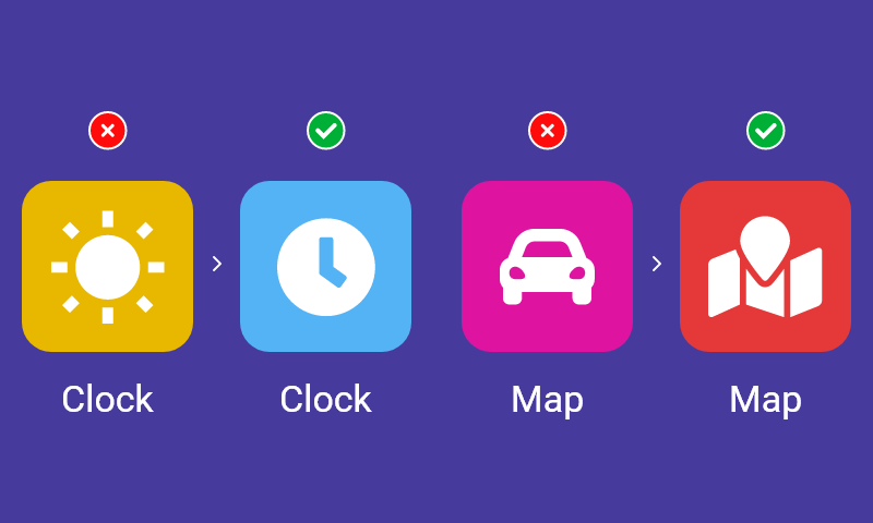 1. Confusing app icons