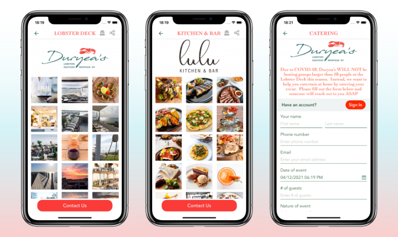 Duryea’s restaurant - Menu