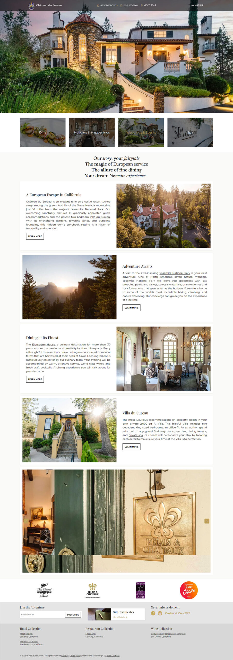 Château du Sureau home pages