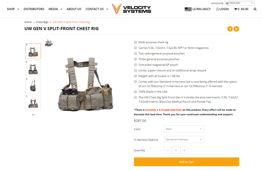 Velocity Systems product details width=