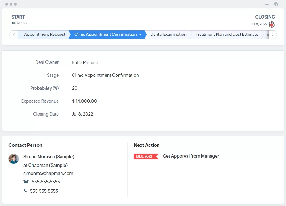 Clinic Appointment Confirmation