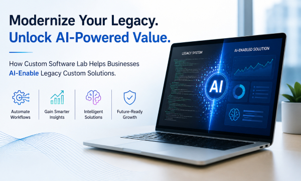 How Custom Software Lab Helps Businesses AI-Enable Legacy Custom Solutions