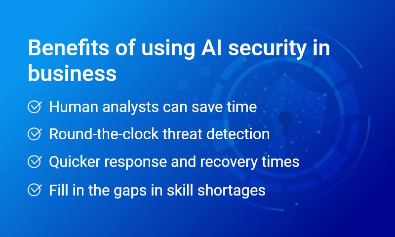 Benefits of using AI security in business