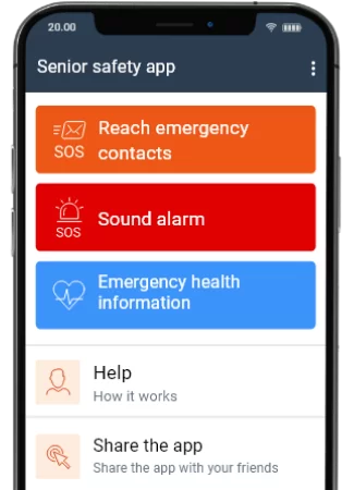Senior safety app