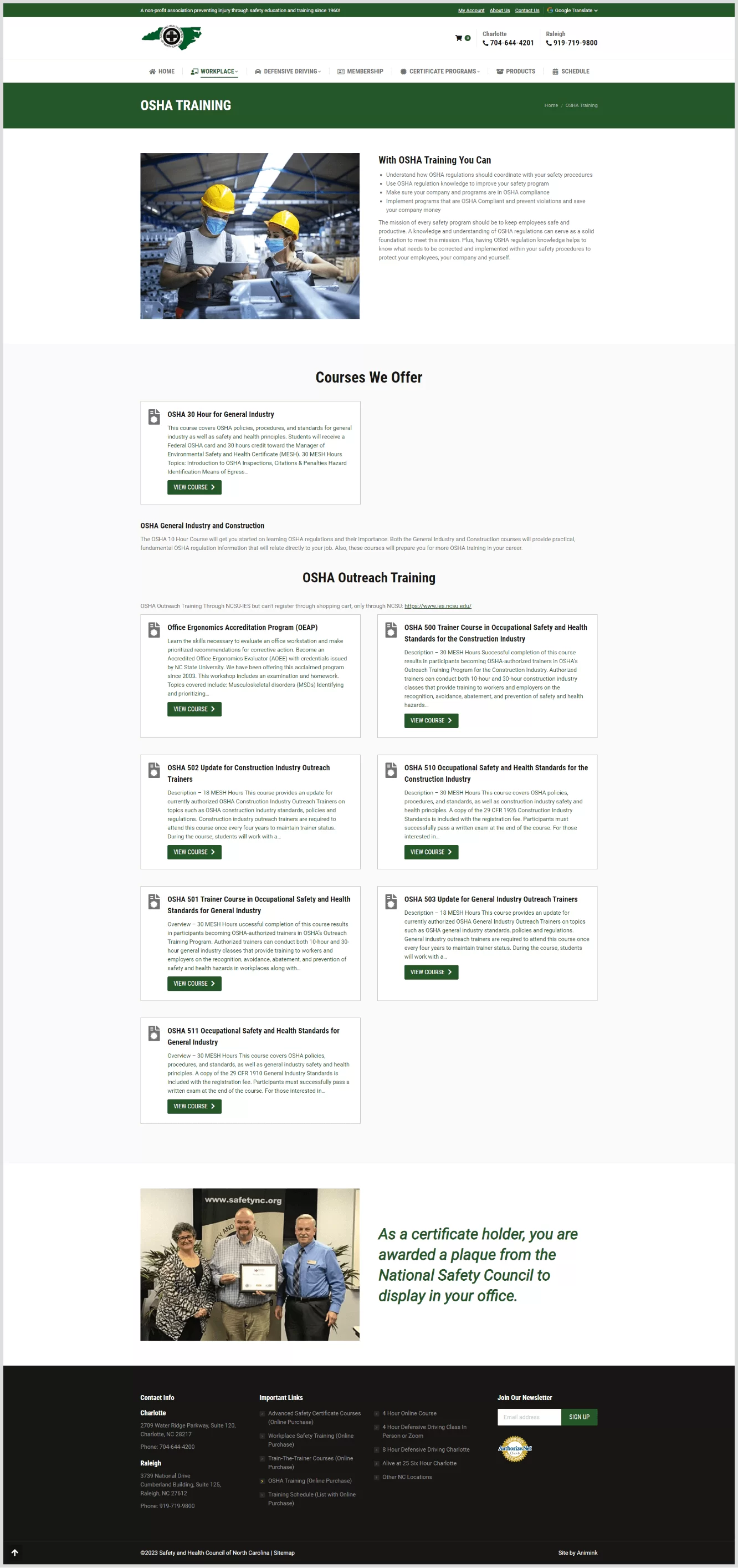 Safety and Health Council of North Carolina