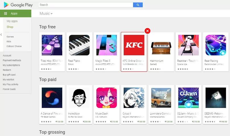 5. Choosing the wrong category for your app