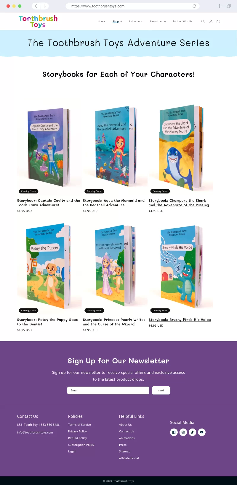 Toothbrush Toys - Adventure Series