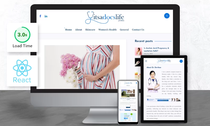 ReactJS Boosts itsadocslife.com Speed