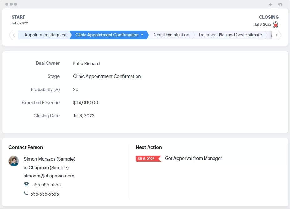 Clinic Appointment Confirmation