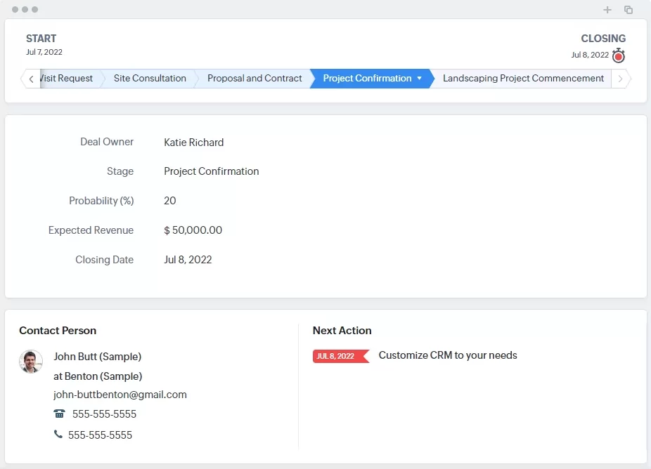Project Confirmation